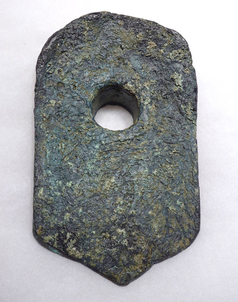 EXTREMELY RARE TEMPLE BUILDING ANCIENT BRONZE DIGGING HOE SHOVEL
