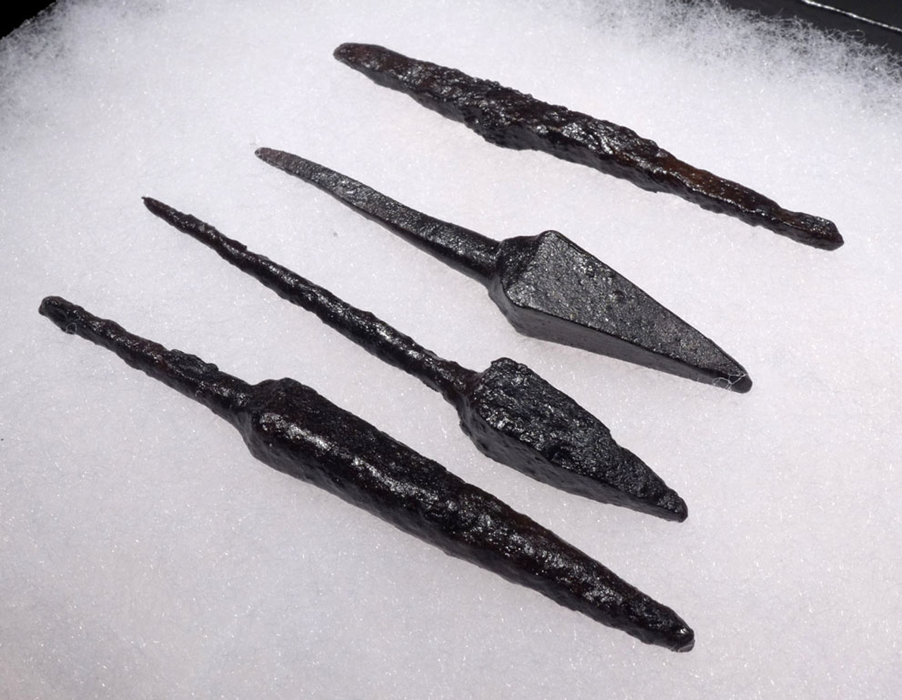 SET OF 4 BYZANTINE ROMAN ARMOR-PIERCING IRON ARROWHEADS FROM CAVALRY ARCHERY *R174