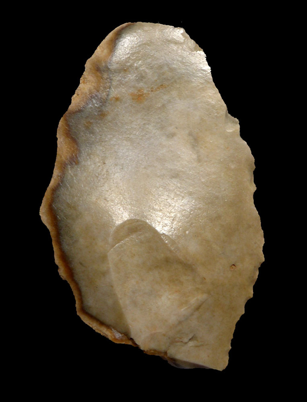 EXCEPTIONAL AESTHETIC FLINT NEANDERTHAL MOUSTERIAN SIDE SCRAPER FLAKE TOOL FROM CAEN FRANCE  *M436