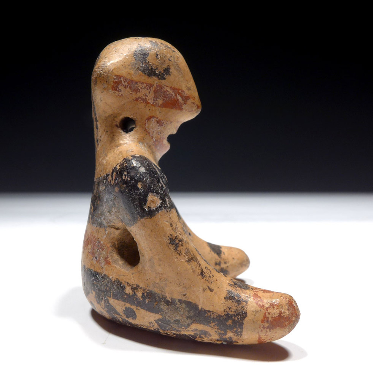 CERAMIC PRE-COLUMBIAN SEATED FIGURE OF THE DIQUIS CHIRIQUI STONE SPHERES CULTURE OF COSTA RICA  *PC367