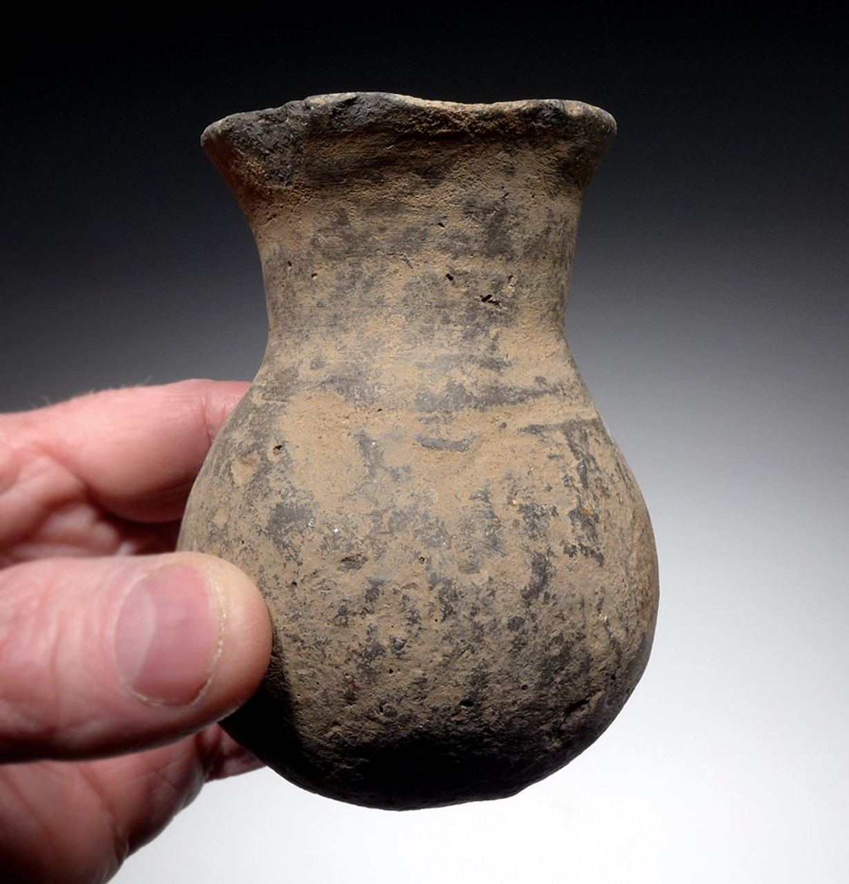 SMALL AFRICAN NEOLITHIC ANCIENT FLARED RIM VESSEL FROM THE WEST SAHEL  *CAP351