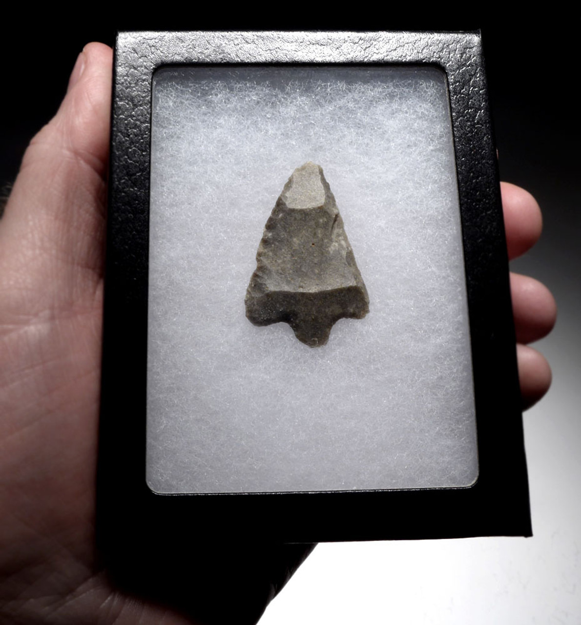 EXTRAORDINARILY RARE FRENCH NEOLITHIC FLINT ATLATL POINT ARROWHEAD FROM LANGUEDOC FRANCE  *N211