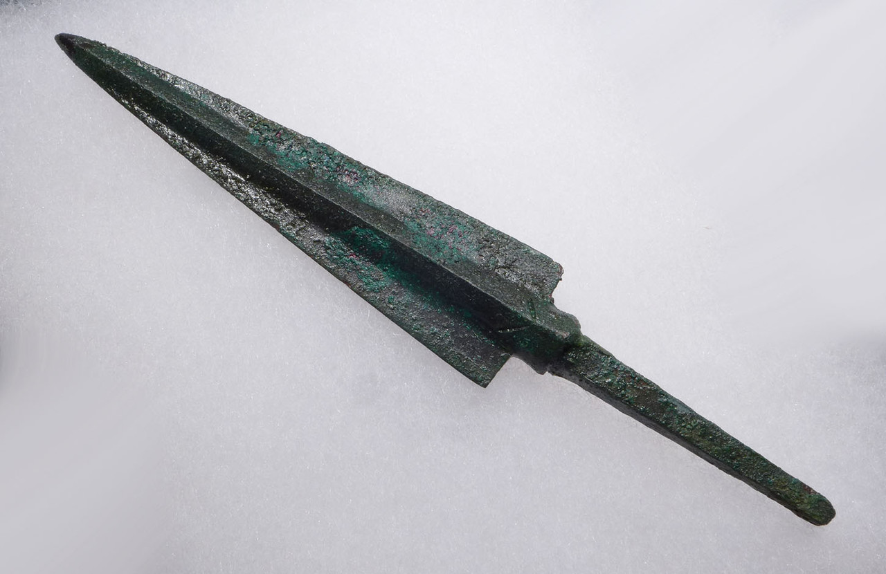 LARGE LURISTAN ANCIENT BRONZE ARMOR-PIERCING JAVELIN SPEARHEAD  *LUR240