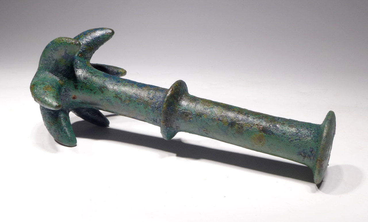 MUSEUM-CLASS LARGE ROYAL BRONZE STAR CLAW MACE FROM ANCIENT NEAR EAST LURISTAN  *LUR236
