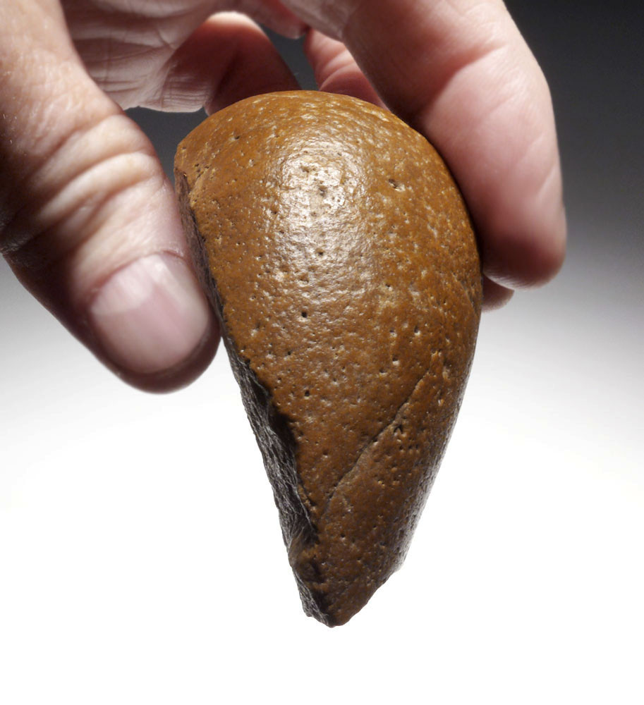 MODE 1 AFRICAN OLDOWAN PEBBLE CHOPPER AXE WITH CLASSIC FORM *PB180