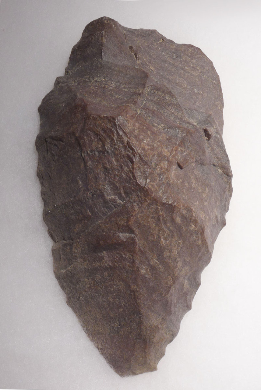 MASSIVE ARTISTIC ACHEULEAN HOMO ERGASTER HAND AXE OF AMYGDALOID TURTLEBACK DESIGN FROM WEST AFRICA  *ACH451