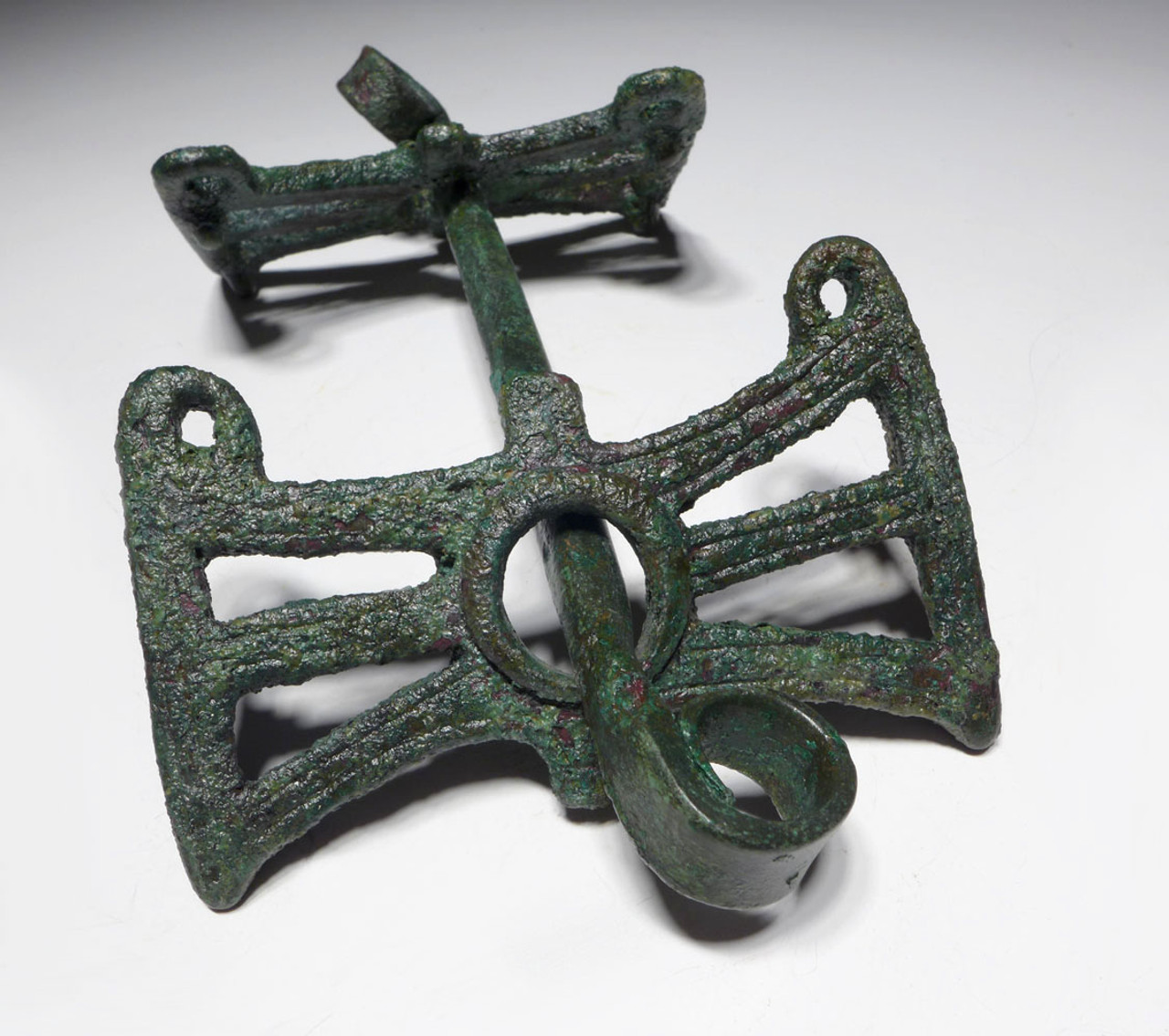 MUSEUM-CLASS ANCIENT CHARIOT LURISTAN BRONZE HORSE BIT WITH CHEEKPIECES HARNESS  *LUR268