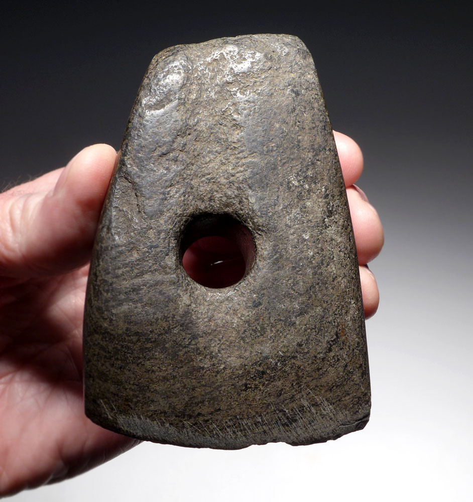 RARE INTACT LINEAR POTTERY CULTURE NEOLITHIC HARDSTONE PERFORATED