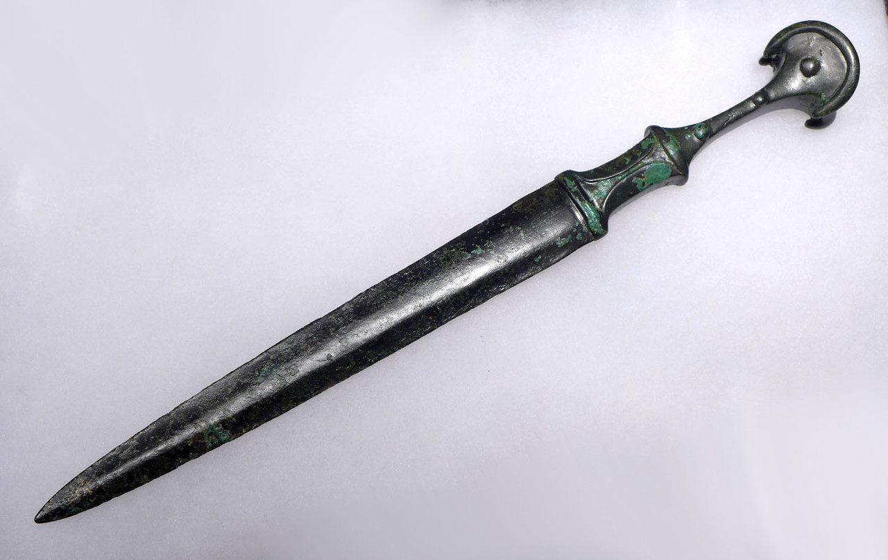 MUSEUM-CLASS ARSENICAL BRONZE PRESTIGE DAGGER KNIFE FROM A NOBLE OF ANCIENT NEAR EAST LURISTAN  *LUR267