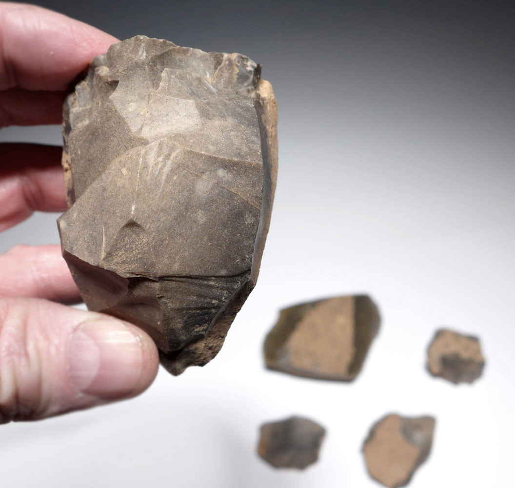 Flint 1st Edition Spell レリーフ ワンオーナー CRO MAGNON UPPER PALEOLITHIC TOOL FLINT CORE ARTIFACT