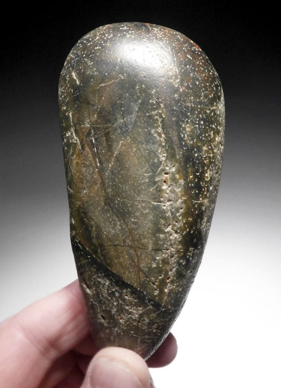 UNUSUAL JASPER POLISHED CELT WAR AXE FROM THE WEST AFRICAN NEOLITHIC  *CAP386