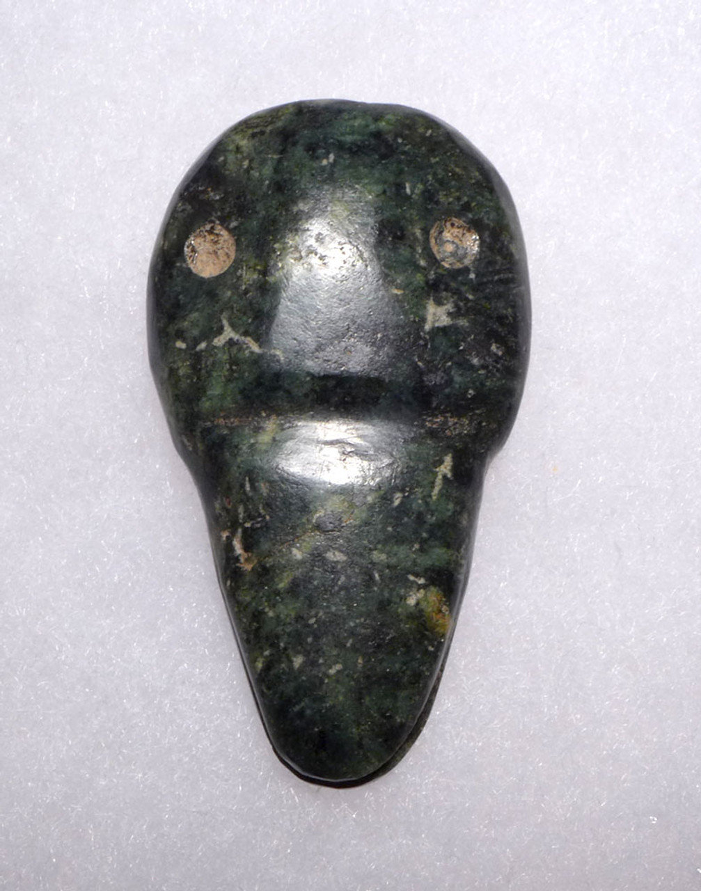 PRE-COLUMBIAN GREEN JADE CROCODILE DEITY PENDANT FROM CENTRAL AMERICA  *PC470