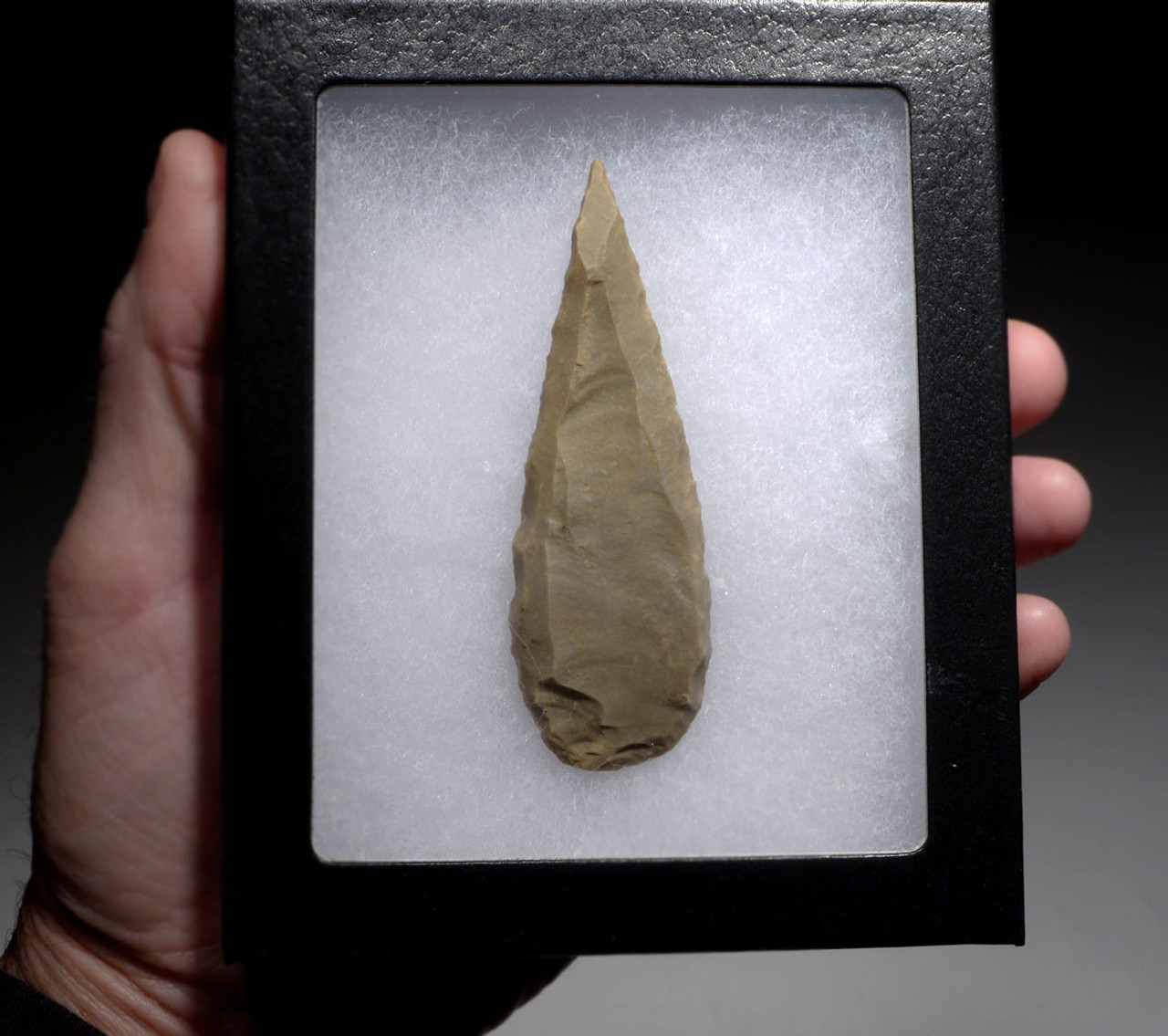 LARGE UNIFACIAL WEST AFRICAN NEOLITHIC CHERT SPEARHEAD  *CAP404