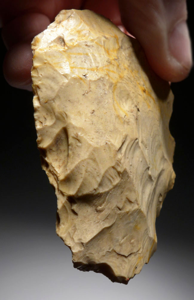 EXQUISITE NEANDERTHAL MOUSTERIAN FLINT BIFACE HAND AXE FROM
