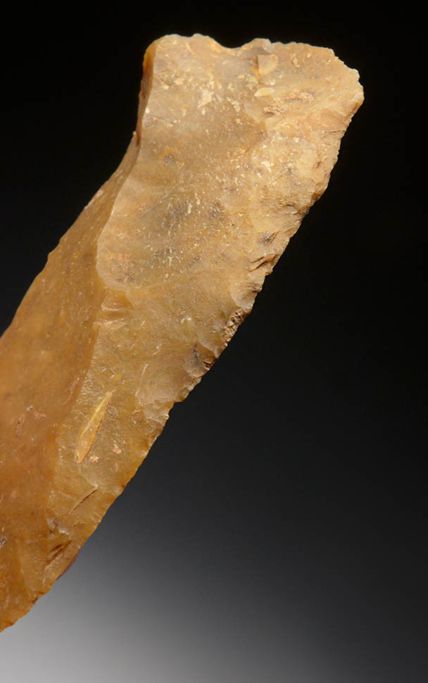 TWO CRO-MAGNON AURIGNACIAN BLADE KNIFE FLAKE TOOLS FROM FRANCE
