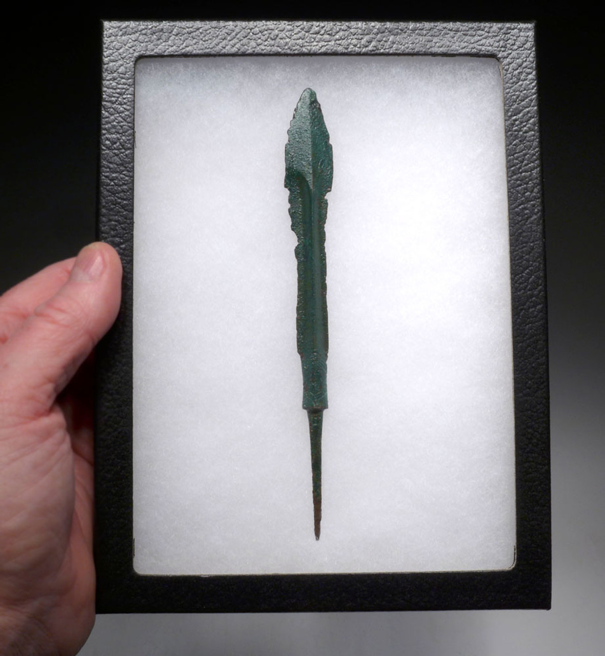 NARROW BLADED LURISTAN BRONZE THROWING JAVELIN SPEARHEAD FROM THE ANCIENT NEAR EAST  *LUR332