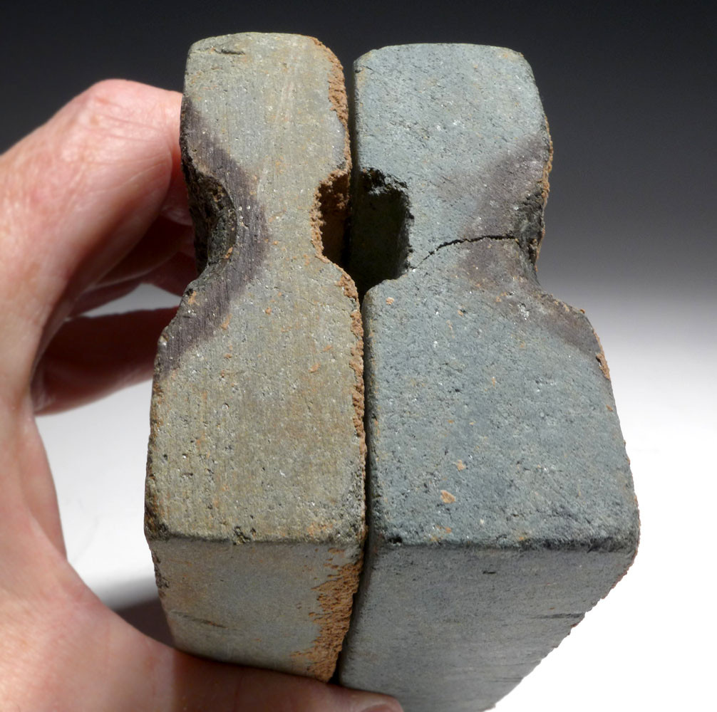 EXTREMELY RARE USED ANCIENT REVERSIBLE DUAL TYPE AXE MOLD FOR