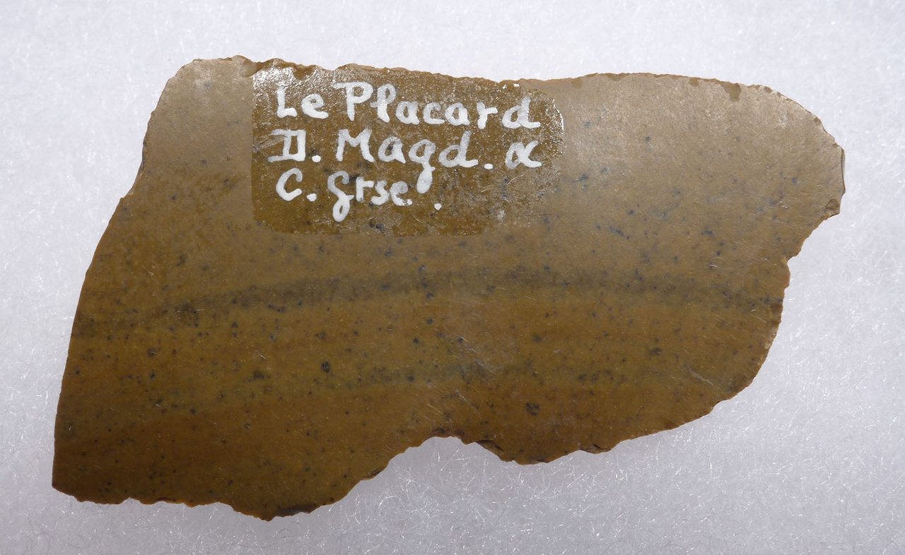 CRO-MAGNON UPPER PALEOLITHIC MAGDALENIAN FLINT BLADE TOOL FROM FAMOUS PLACARD CAVE ART SITE IN FRANCE  *UP049