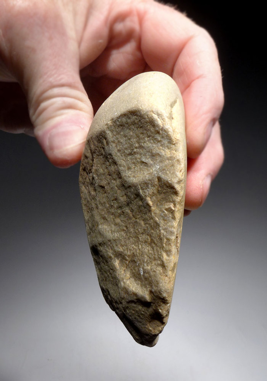 SUPERB HOMO HEIDELBERGENSIS TRANSITIONAL PROTO-HAND AXE OLDOWAN PEBBLE CHOPPER FROM PORTUGAL *PB188