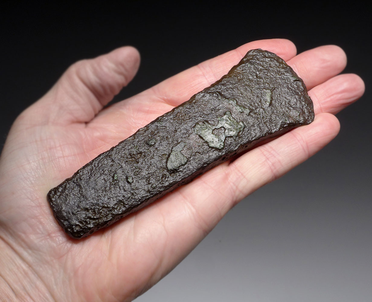 RARE LARGE BALKAN CHALCOLITHIC COPPER AXE - EUROPE'S FIRST METAL