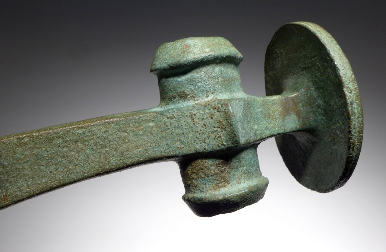RARE ANCIENT EUROPEAN BRONZE AGE DISK-BUTTED BATTLE AXE *CEL029