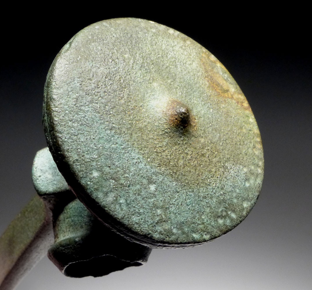 RARE ANCIENT EUROPEAN BRONZE AGE DISK-BUTTED BATTLE AXE *CEL029