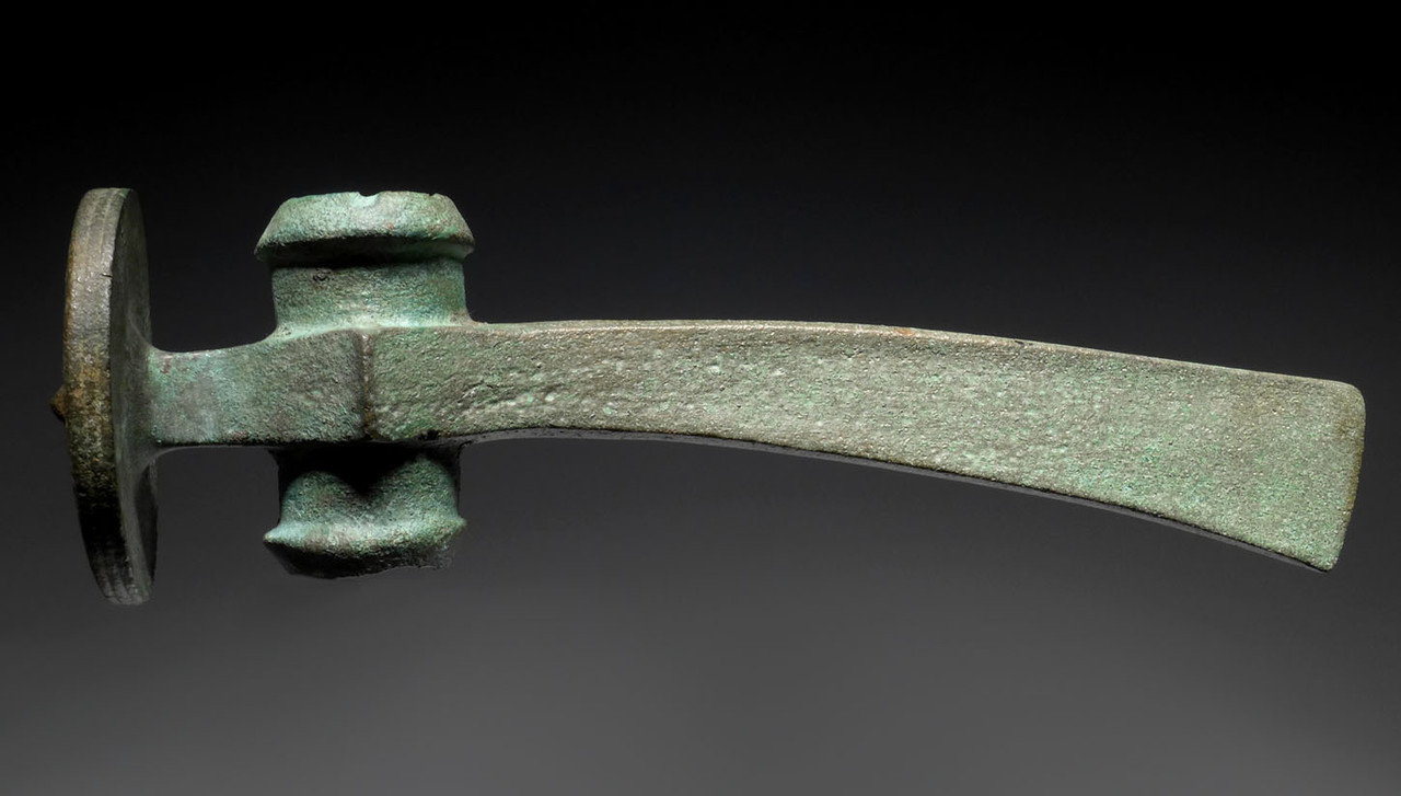 RARE ANCIENT EUROPEAN BRONZE AGE DISK-BUTTED BATTLE AXE *CEL029