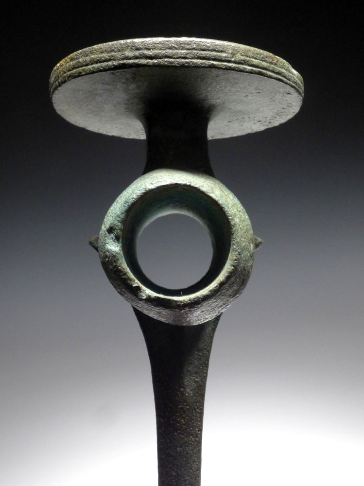 Bronze Age 脊オパパーツ RARE ANCIENT EUROPEAN BRONZE AGE DISK-BUTTED BATTLE AXE *CEL029