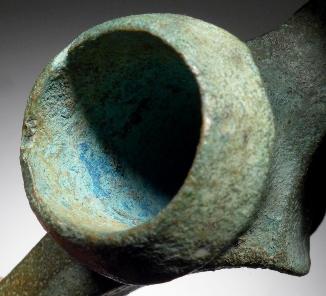RARE ANCIENT EUROPEAN BRONZE AGE DISK-BUTTED BATTLE AXE *CEL029