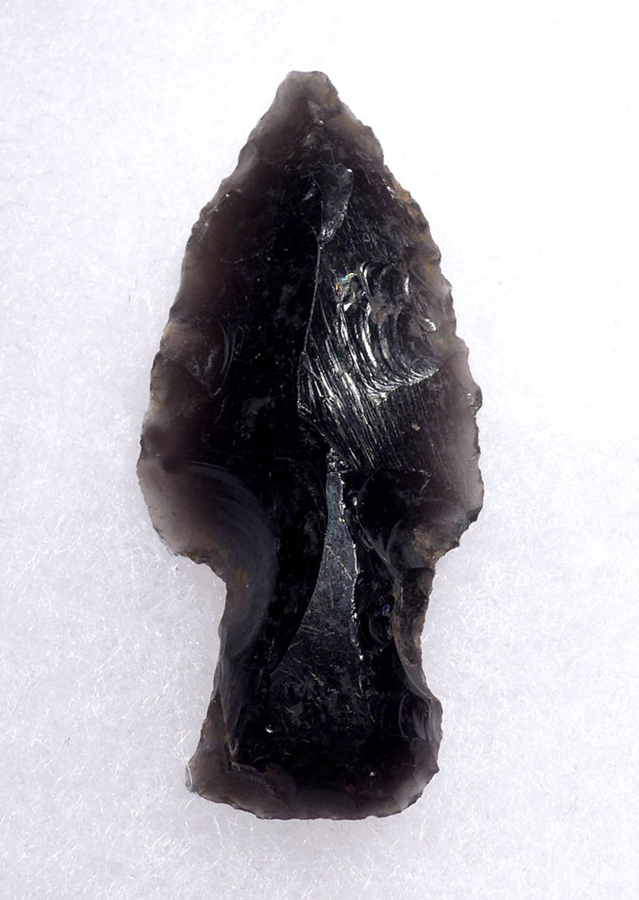 SUPERB UNIFACIAL MAYAN OBSIDIAN ARROWHEAD  *PC505X