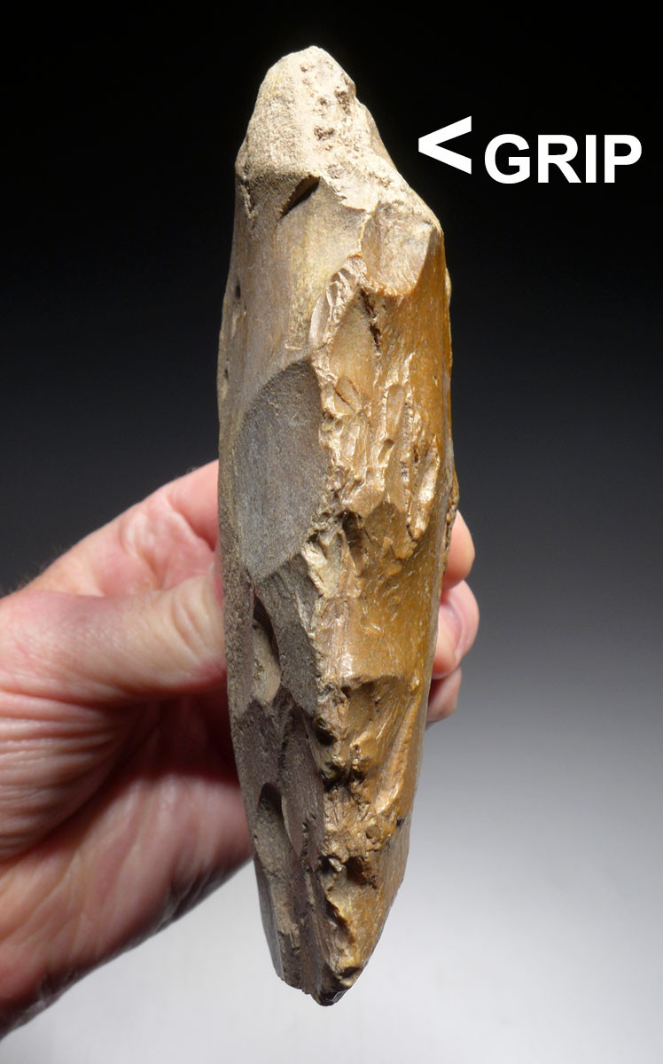 FINEST BONE-BREAKER ACHEULEAN HAND AXE FROM FRANCE BY HOMO ERECTUS