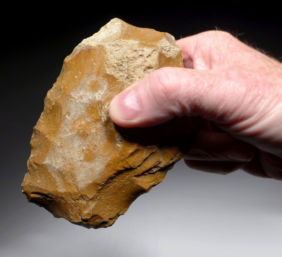 FINEST BONE-BREAKER ACHEULEAN HAND AXE FROM FRANCE BY HOMO ERECTUS