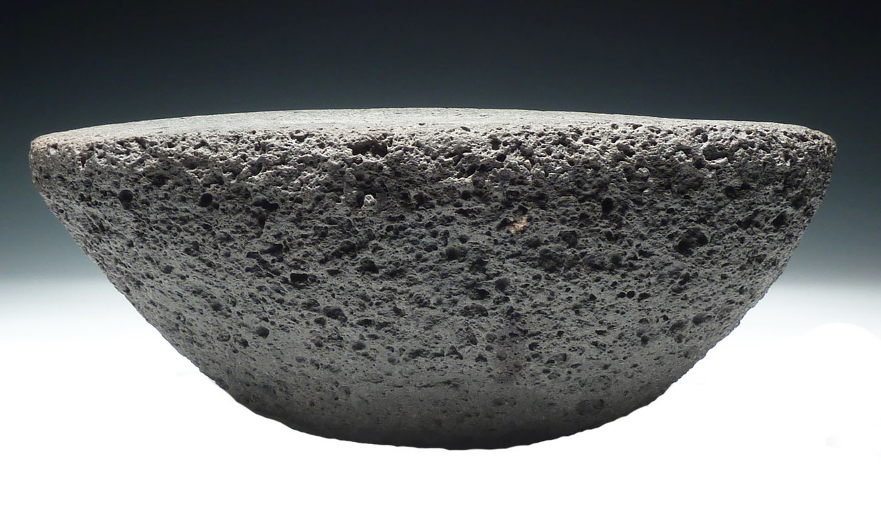 EXTREMELY RARE TENEREAN NEOLITHIC STONE VESICULAR BASALT GRINDING