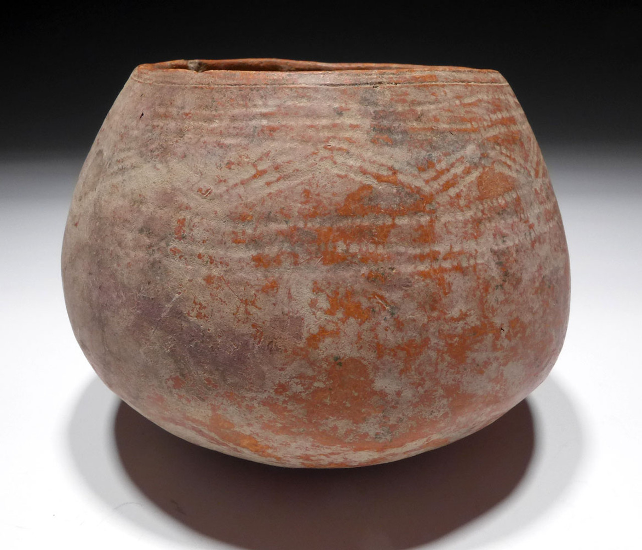 AFRICAN NEOLITHIC ANCIENT CERAMIC BURNISHED PRESTIGE REDWARE VESSEL FROM THE WEST SAHEL  *CAP348