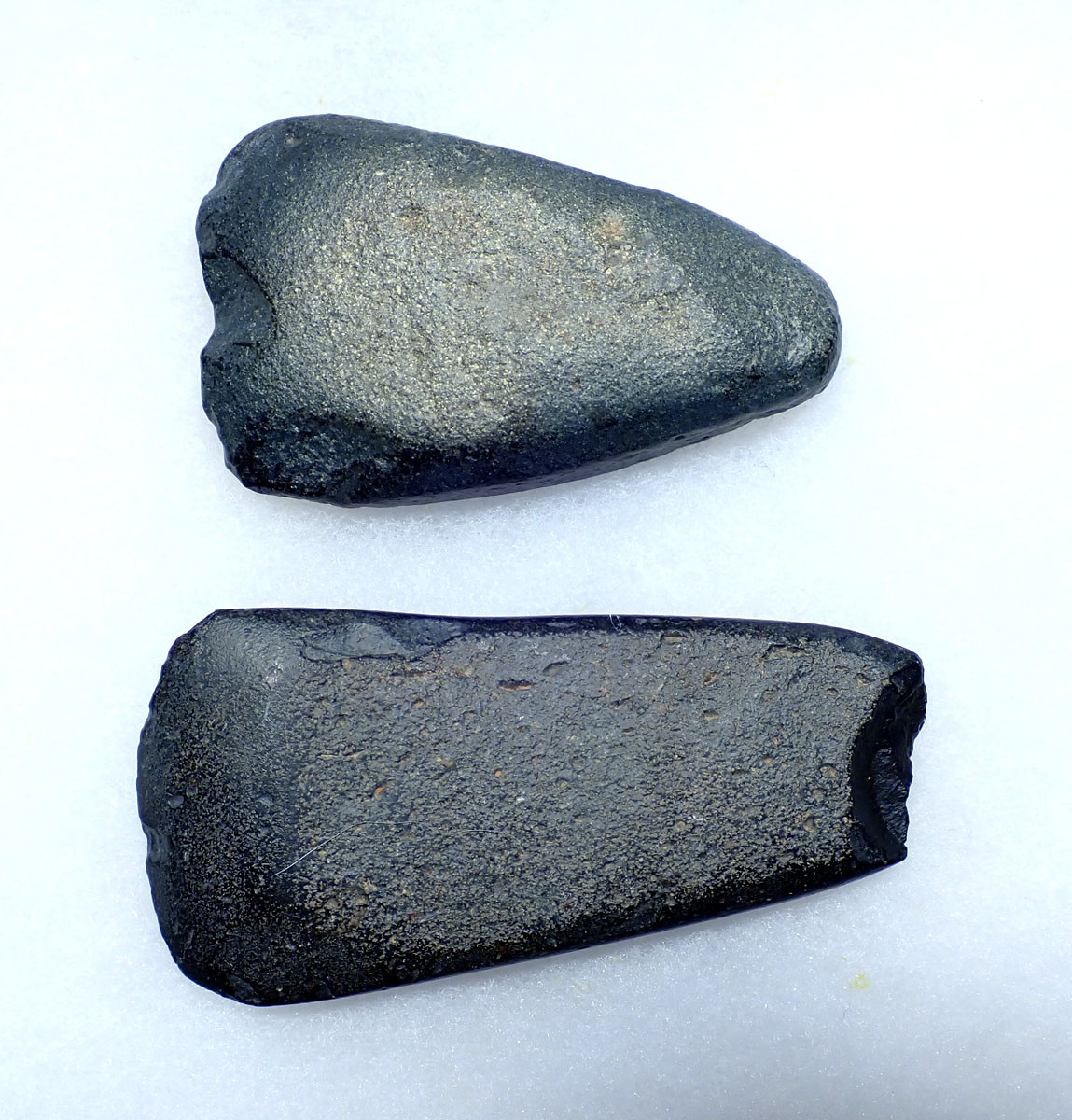 TWO AFRICAN NEOLITHIC GROUND STONE AXES FROM THE CAPSIAN CULTURE