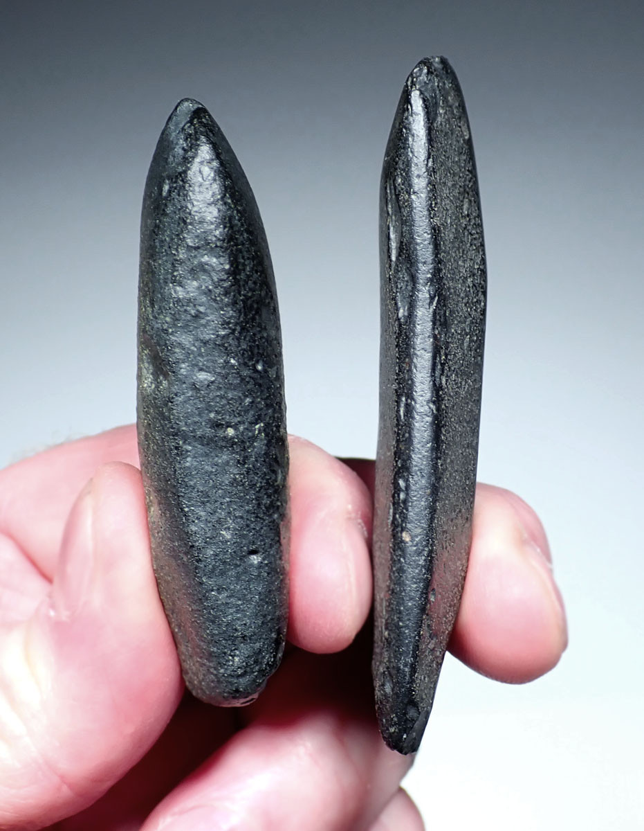 TWO AFRICAN NEOLITHIC GROUND STONE AXES FROM THE CAPSIAN CULTURE