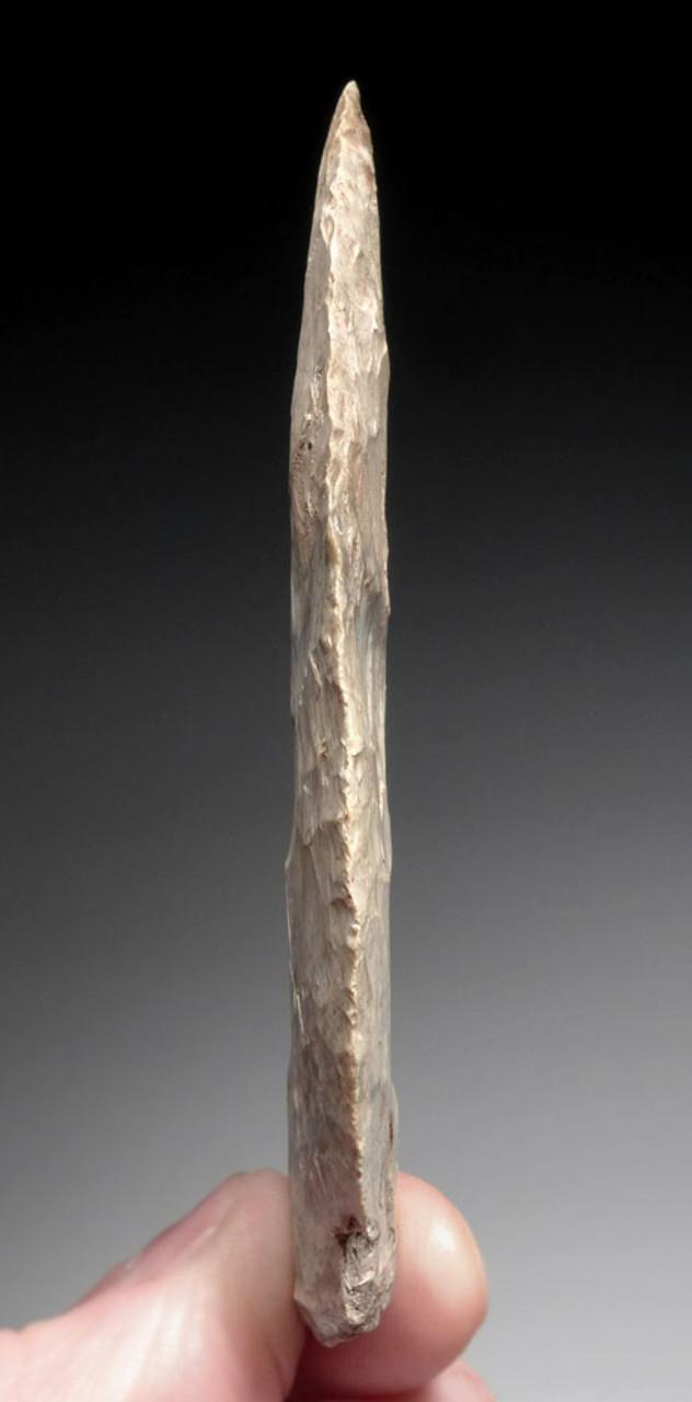 EXCEPTIONAL LARGE PRE-COLUMBIAN MAYAN CHERT BIFACIAL STABBING SPEARHEAD *PC499