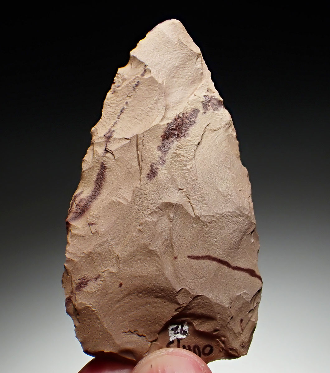 FINEST EVER! RARE MIDDLE STONE AGE LARGE BIFACIAL SPEARHEAD POINT