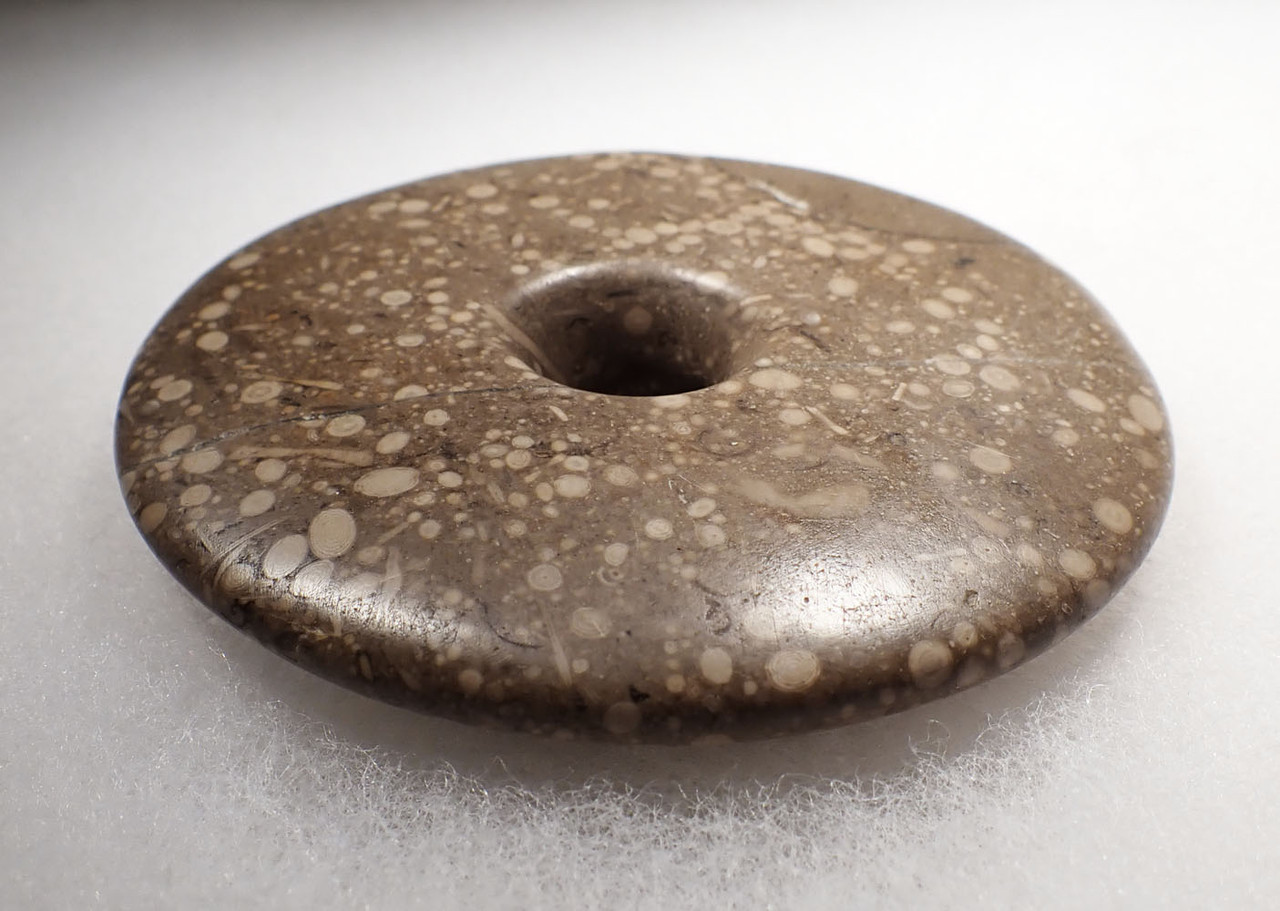 MUSEUM-CLASS ANCIENT EGYPTIAN POLISHED FOSSIL ONCOLITE STONE DISK MACE HEAD OF PRE-DYNASTIC EGYPT  *LUR365