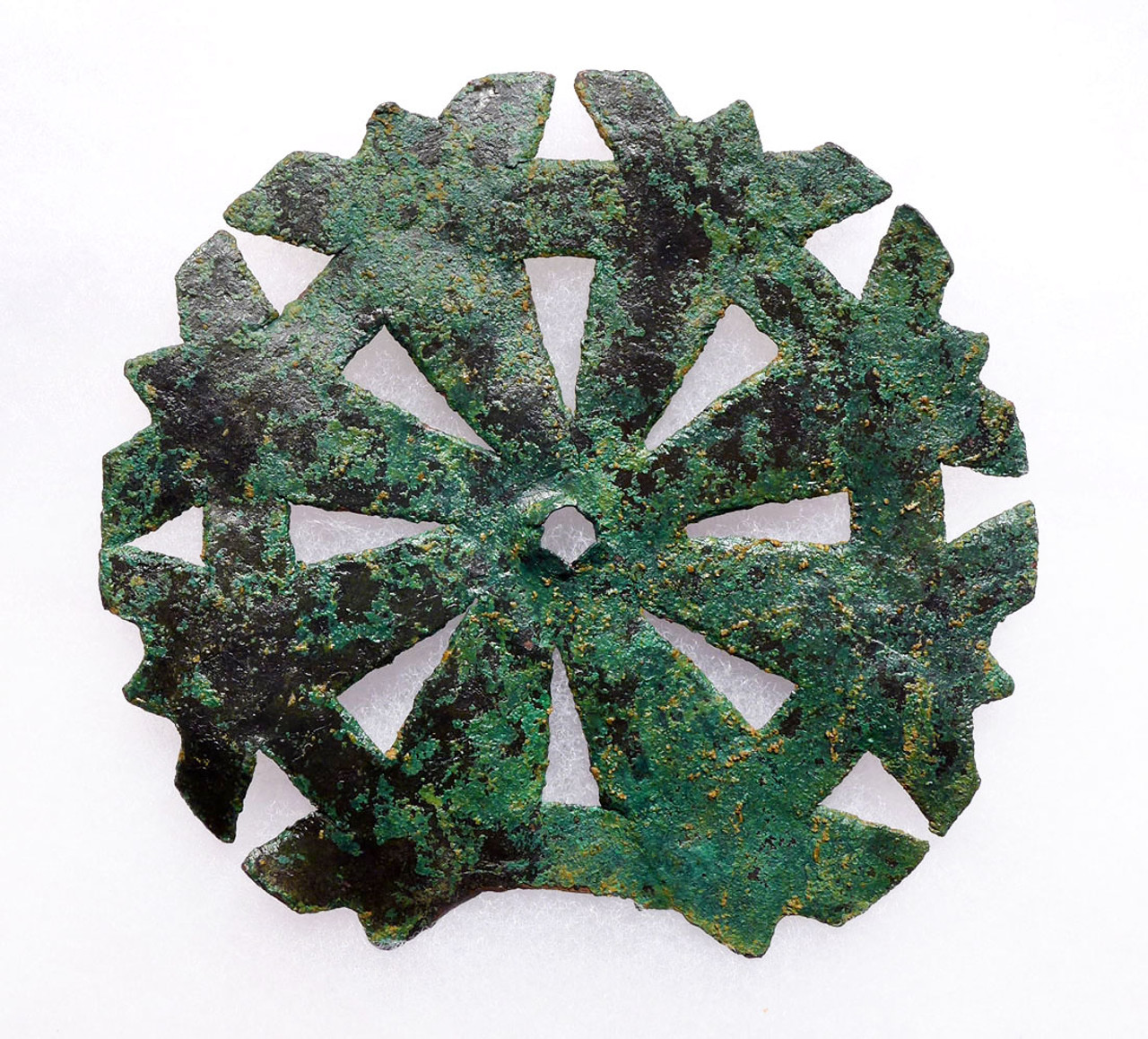 RARE LARGE DECORATIVE ANCIENT COPPER BRONZE APPLIQUE FROM THE INDUS RIVER VALLEY CIVILIZATION  *LUR379