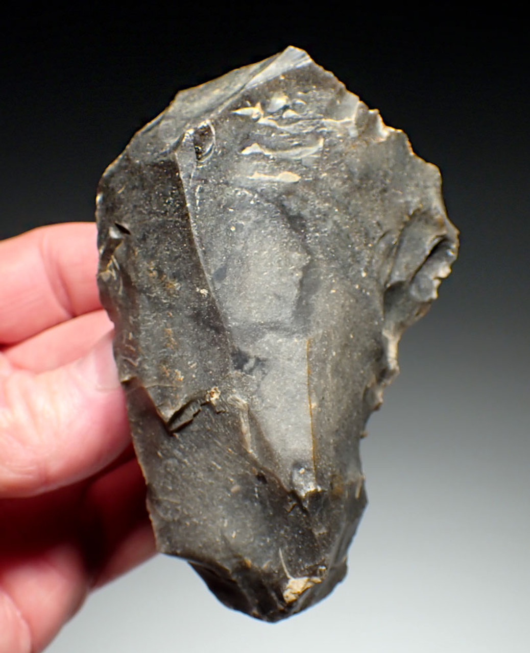 EUROPEAN DUTCH NEOLITHIC FLINT FLAKE SCRAPER AND TOOL CORE FROM THE MICHELSBERG CULTURE OF THE NETHERLANDS  *N285