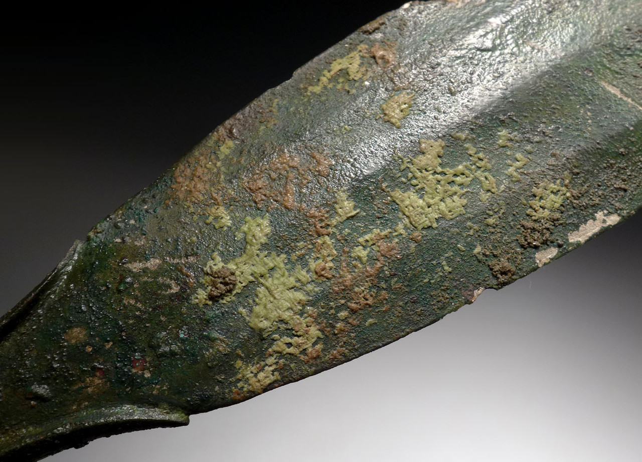 RARE ANCIENT ACHAEMENID WHITE BRONZE RAZOR DAGGER KNIFE BLADE FROM IRAN'S FIRST PERSIAN EMPIRE  *LUR137