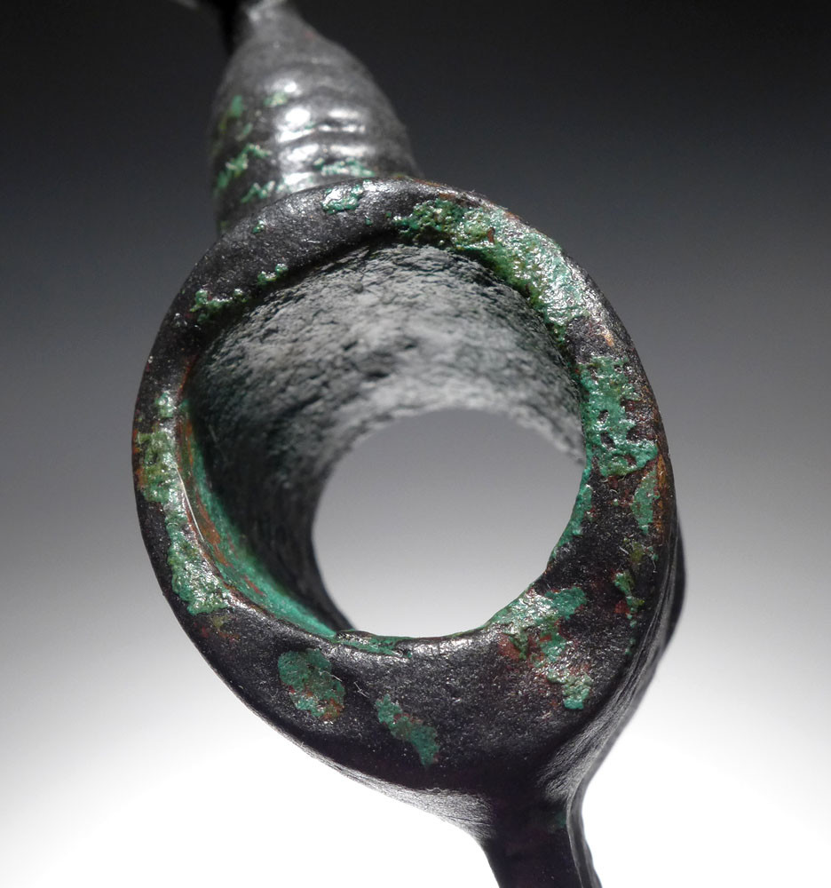 ANCIENT ANTHROPOMORPHIC SAKA SCYTHIAN BRONZE DECORATED RITUAL AXE