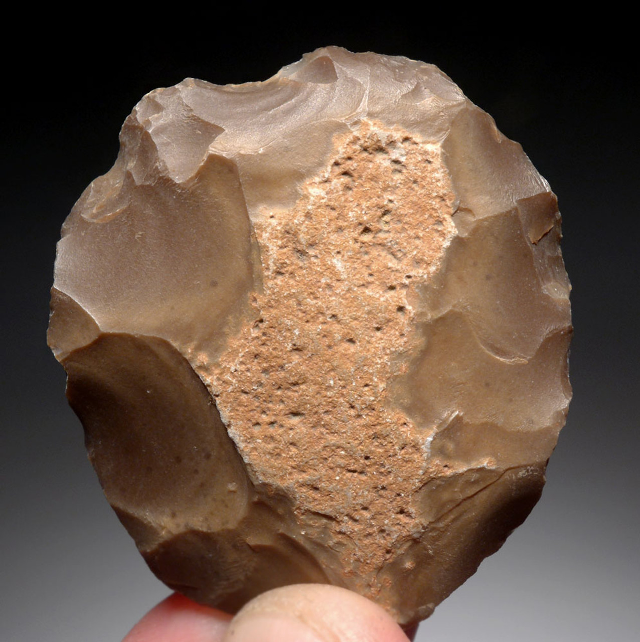 CHOICE MIDDLE STONE AGE ATERIAN DISCOIDAL SCRAPER FROM PREHISTORIC AFRICA  *AT143