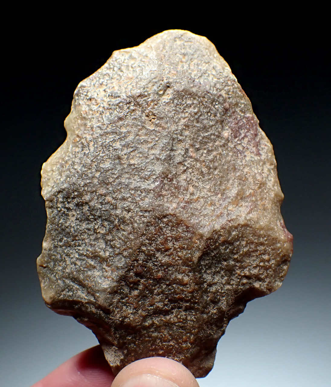 HUGE WORN SILICIFIED SANDSTONE ATERIAN TANGED POINT FROM MIDDLE STONE AGE AFRICA - OLDEST KNOWN TANGED ARROWHEAD  *AT170