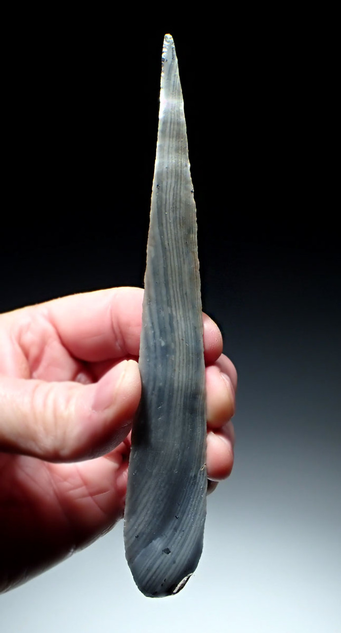 LARGE PRE-COLUMBIAN MAYAN BLOODLETTING FLAKED CHERT PIERCER NEEDLE FOR CEREMONIAL SACRIFICE  *PC566