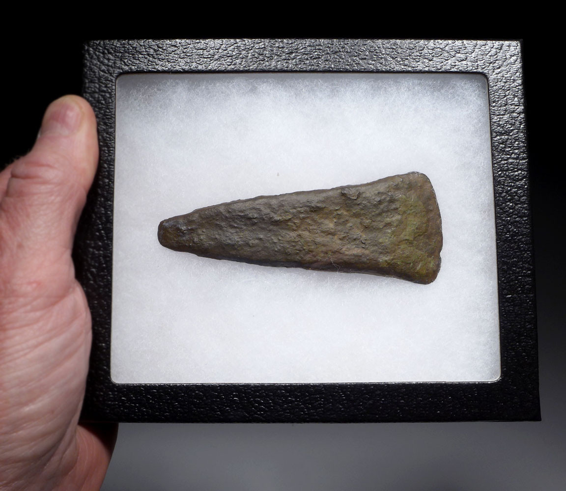 RARE BALKAN CHALCOLITHIC COPPER AXE - EUROPE'S FIRST METAL TOOL