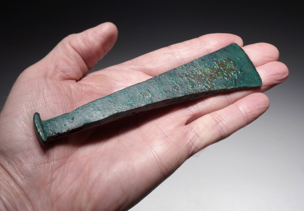 TUMULUS CULTURE ANCIENT BRONZE ARTISAN CARVING CHISEL FROM