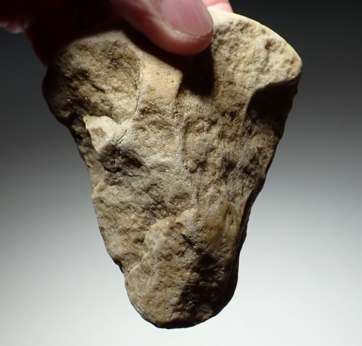 RARE EUROPEAN OLDOWAN POINTED PEBBLE AXE SHOWING EVOLVING HUMAN TOOL DESIGN *PB200
