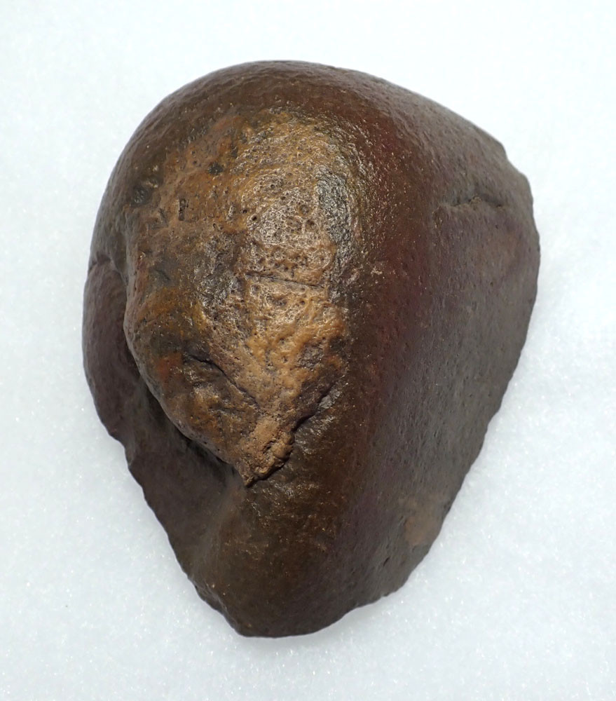 EXCEPTIONAL MODE 1 BASALT AFRICAN OLDOWAN PEBBLE CHOPPER AXE WITH FINGER GRIP  *PB210